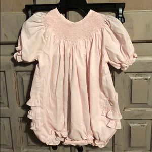 Petit Ami smocked bubble romper